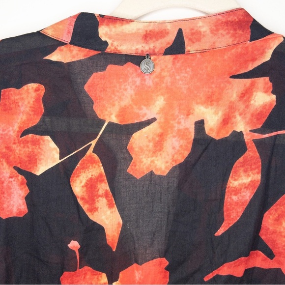 Soft Surroundings Hibiscus Floral Embroidered Tunic - Picture 9 of 9